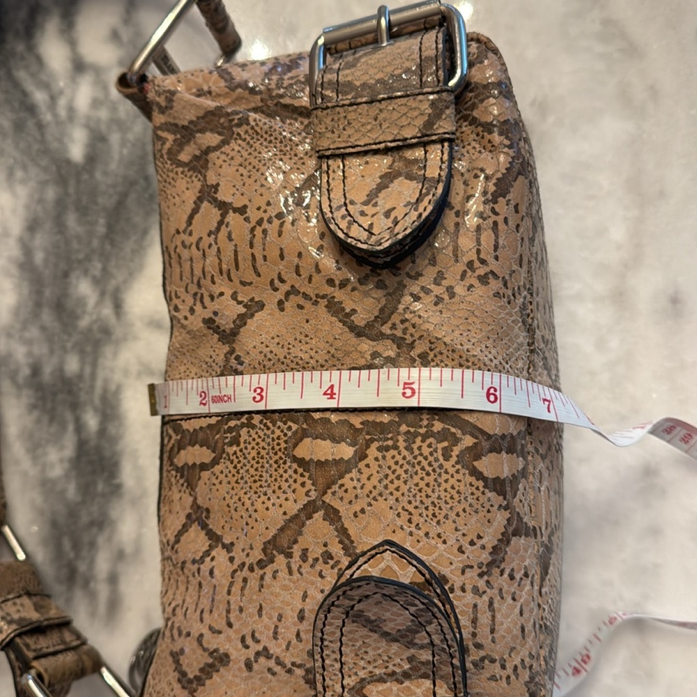 Franco Sarto Python Shoulder Bag - image 8